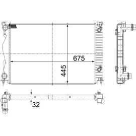 Kühler, Motorkühlung CR 790 000S