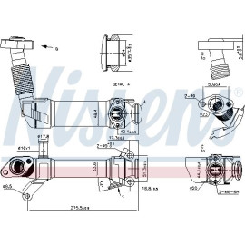 Nissens AGR-Kühler 989281 Nissens AGR-Kühler 989281