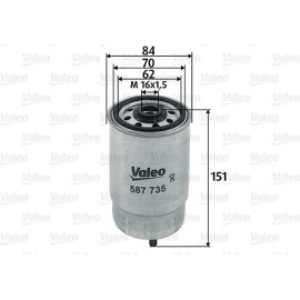 587735 Valeo Kraftstofffilter 587735 587735 Valeo Kraftstofffilter 587735