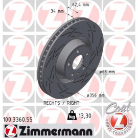 Zimmermann Bremsscheibe 100.3360.55 Zimmermann Bremsscheibe 100.3360.55