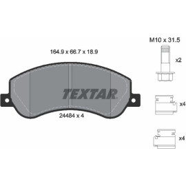 Bremsbelagsatz Vw P. Amarok 10 2448404