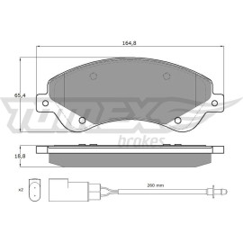 TOMEX brakes Bremsbelagsatz, Scheibenbremse TX 14-79