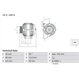 Lichtmaschine 0 986 042 840