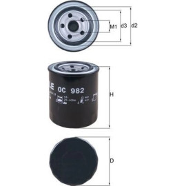 Mahle Original Ölfilter OC 982 Mahle Original Ölfilter OC 982