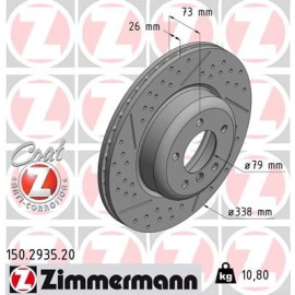 ZIMMERMANN Bremsscheibe 150.2935.20 ZIMMERMANN Bremsscheibe 150.2935.20