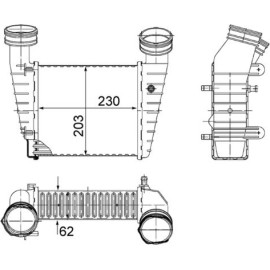 MAHLE Ladeluftkühler CI 347 000S