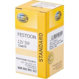 8GM 002 091-311 HELLA Soffittenlampe 12 V 5 W Sockel SV8,5-8 – 8GM 002 091-311