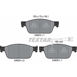 Bremsbelagsatz Vw P. T5 03- Für 340Mm Scheiben 2462301