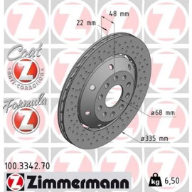 ZIMMERMANN Bremsscheibe 100.3342.70 ZIMMERMANN Bremsscheibe 100.3342.70
