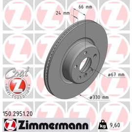ZIMMERMANN Bremsscheibe 150.2951.20 ZIMMERMANN Bremsscheibe 150.2951.20