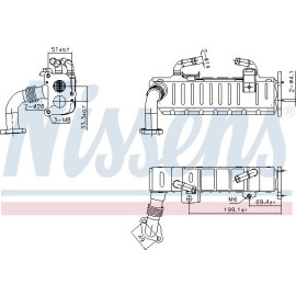 Nissens AGR-Kühler 989475 Nissens AGR-Kühler 989475