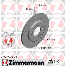 Zimmermann Bremsscheibe Hinterachse 285.3529.20