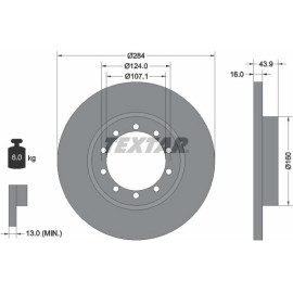 Textar Bremsscheibe 93242500 Textar Bremsscheibe 93242500