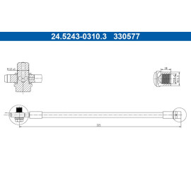 ATE Bremsschlauch 24.5243-0310.3
