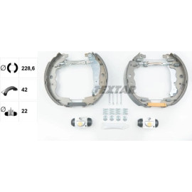 Satz Bremsbacken Renault T. Kangoo 2005-, Dacia Logan 2007 84069300