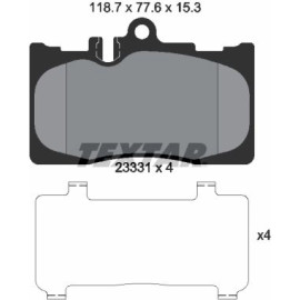 Bremsbelagsatz Lexus P. Ls 430 00-06 2333102