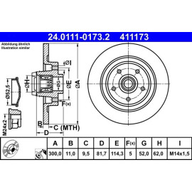Bremsscheibe 24.0111-0173.2