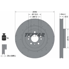 Bremsscheibe Db P. W166 4-Matic 11 92254405 Bremsscheibe Db P. W166 4-Matic 11 92254405