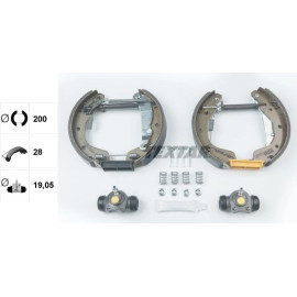 Satz Bremsbacken Opel Corsa/Astra/Combo 93 84044801