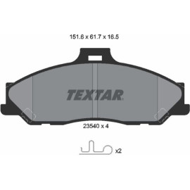 Bremsbelagsatz Ford P. Ranger 99-/Mazda B-Serie 99 2354001
