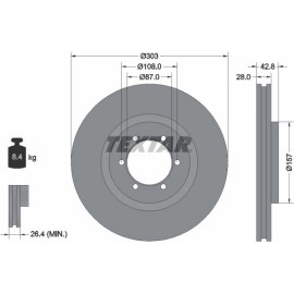 Bremsscheibe Hyundai P. Terraca 92180003 Bremsscheibe Hyundai P. Terraca 92180003