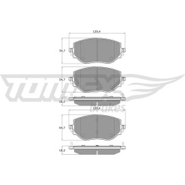 TOMEX brakes Bremsbelagsatz, Scheibenbremse TX 19-76