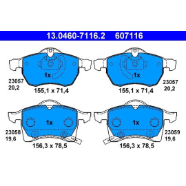 Bremsbelagsatz Opel P. Astra G/Zafira 1,6-2,2 98-05 13.0460-7116.2