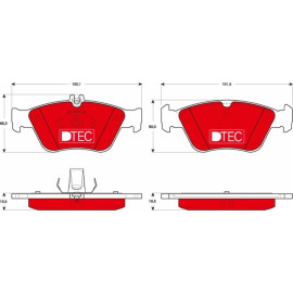 TRW Bremsbelagsatz Mercedes-Benz W202/W210/R170 95-04 Dtec Cotec GDB1205DTE