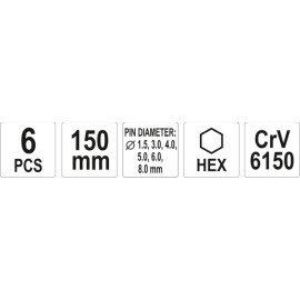 Splinttreibersatz 6-Tlg YT-47121