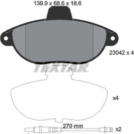 Bremsbelagsatz Citroen P. Jumpy/Scudo/Expert 97 2304201