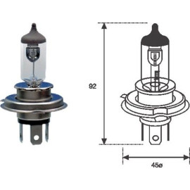 Glühlampe H4 12V/60/55W 002555100000