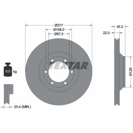 Bremsscheibe Hyundai P. Galloper 98 92149400