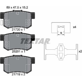 Bremsbelagsatz Suzuki T. Sx4 06-/Sedici 2172001