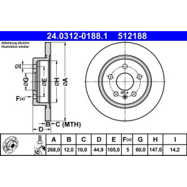 Bremsscheibe Opel T. Astra/Mokka 09- Power Disc 24.0312-0188.1 Bremsscheibe Opel T. Astra/Mokka 09- Power Disc 24.0312-0188.1