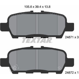 Textar Bremsbelagsatz 2487101 Textar Bremsbelagsatz 2487101