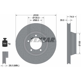 Bremsscheibe 92219005 Bremsscheibe 92219005
