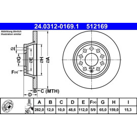Bremsscheibe Vw T. Cc/Eos/Golf/Jetta/Passat/Tiguan 05- Power Disc 24.0312-0169.1