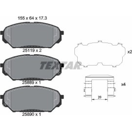 Bremsbelagsatz Hyundai P.Ix55 3.0Crdi 08 2511901