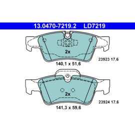 Bremsbelagsatz Db T. W164/W251/X164 3,0-5,5 4-Matic 05- Keramik 13.0470-7219.2