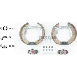 Satz Bremsbacken Renault Laguna 1.8 95-01 Kpl. Mit Zylinder 84048000