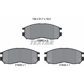 Textar Bremsbelagsatz 2164701 Textar Bremsbelagsatz 2164701