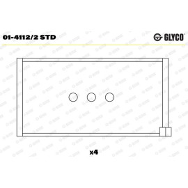 GLYCO Pleuellager 01-4112/2 STD