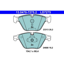 Bremsbelagsatz Bmw S. 5 09- Keramik 13.0470-7275.2