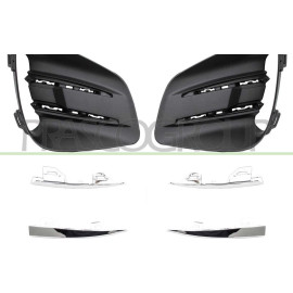 Prasco Grill unten links+rechts SATZ schwarz/Chrom ohne Nebelscheinwerfer RN3322135