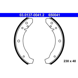 ATE Bremsbackensatz 03.0137-0041.2 ATE Bremsbackensatz 03.0137-0041.2