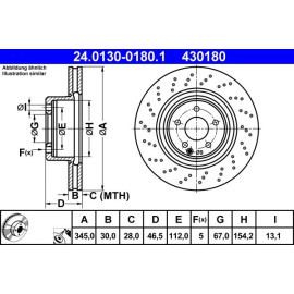 Bremsscheibe Db P. W203/S203/C209/A209 01-09 24.0130-0180.1 Bremsscheibe Db P. W203/S203/C209/A209 01-09 24.0130-0180.1