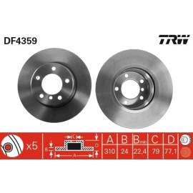 11 481 047 Bremsscheibe VA DF4359