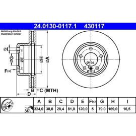 Bremsscheibe Bmw S. 7 3.0 01-08 24.0130-0117.1 Bremsscheibe Bmw S. 7 3.0 01-08 24.0130-0117.1