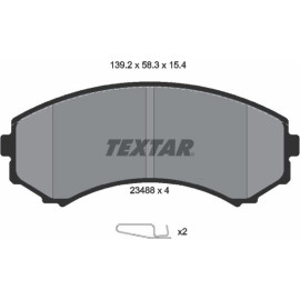 Textar Bremsbelagsatz 2348801 Textar Bremsbelagsatz 2348801