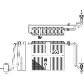 Verdampfer, Klimaanlage AE 107 000P